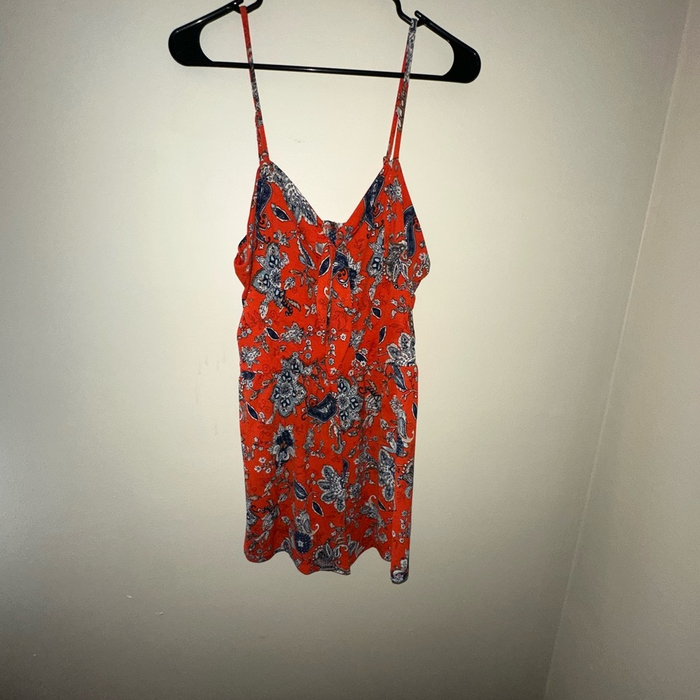Super cute red white and blue romper comfy and stretchy